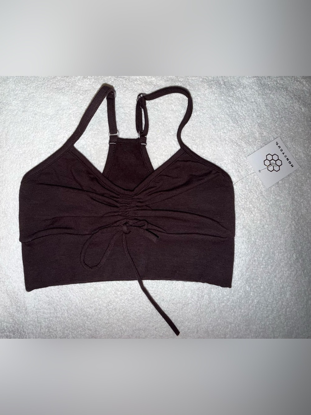 Honeycutt NWT! Brown Bra Top Size Adult XX-Small
